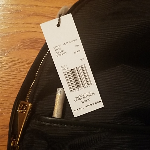Final Price! NWT Marc Jacobs black nylon backpack - Picture 3 of 7